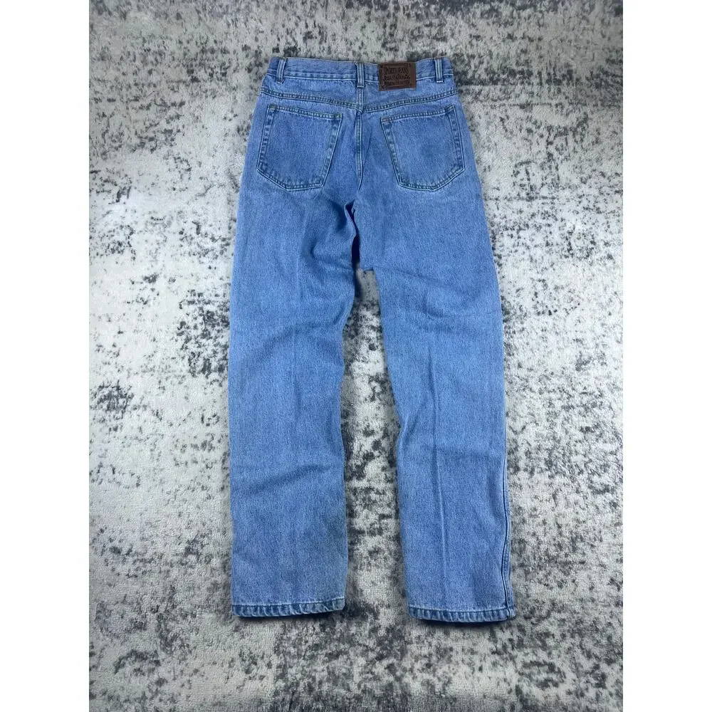 Sports Jeans Men 34x34 Blue Straight Leg Medium Wash Denim Classic Vintage Style